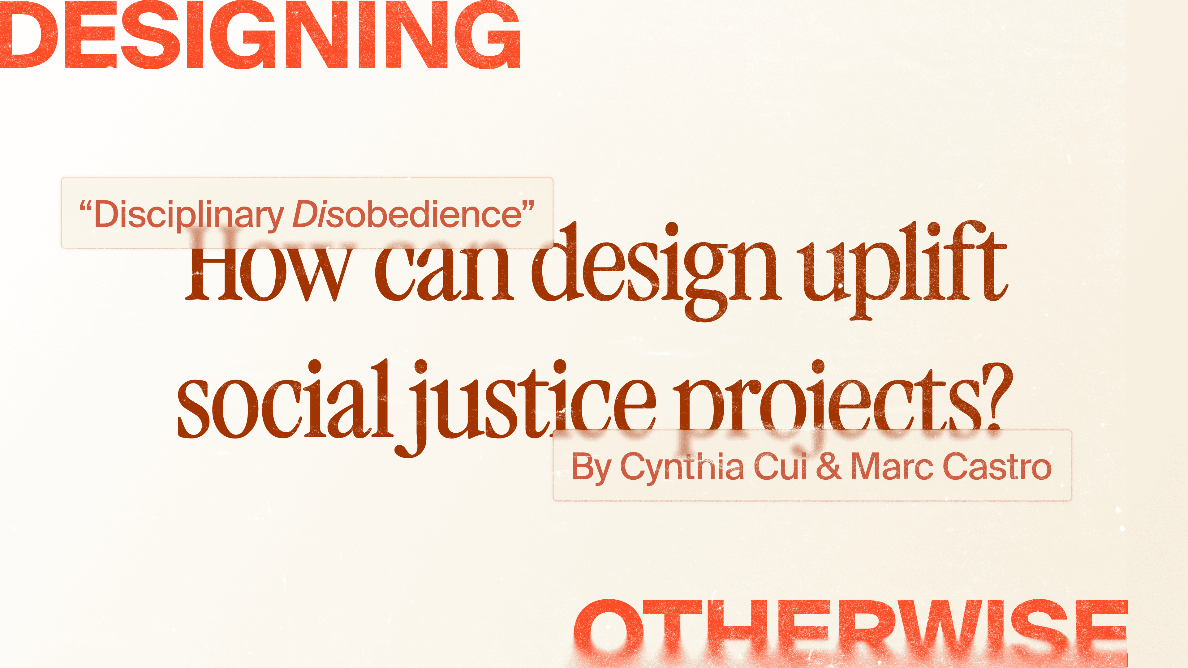 designing otherwise